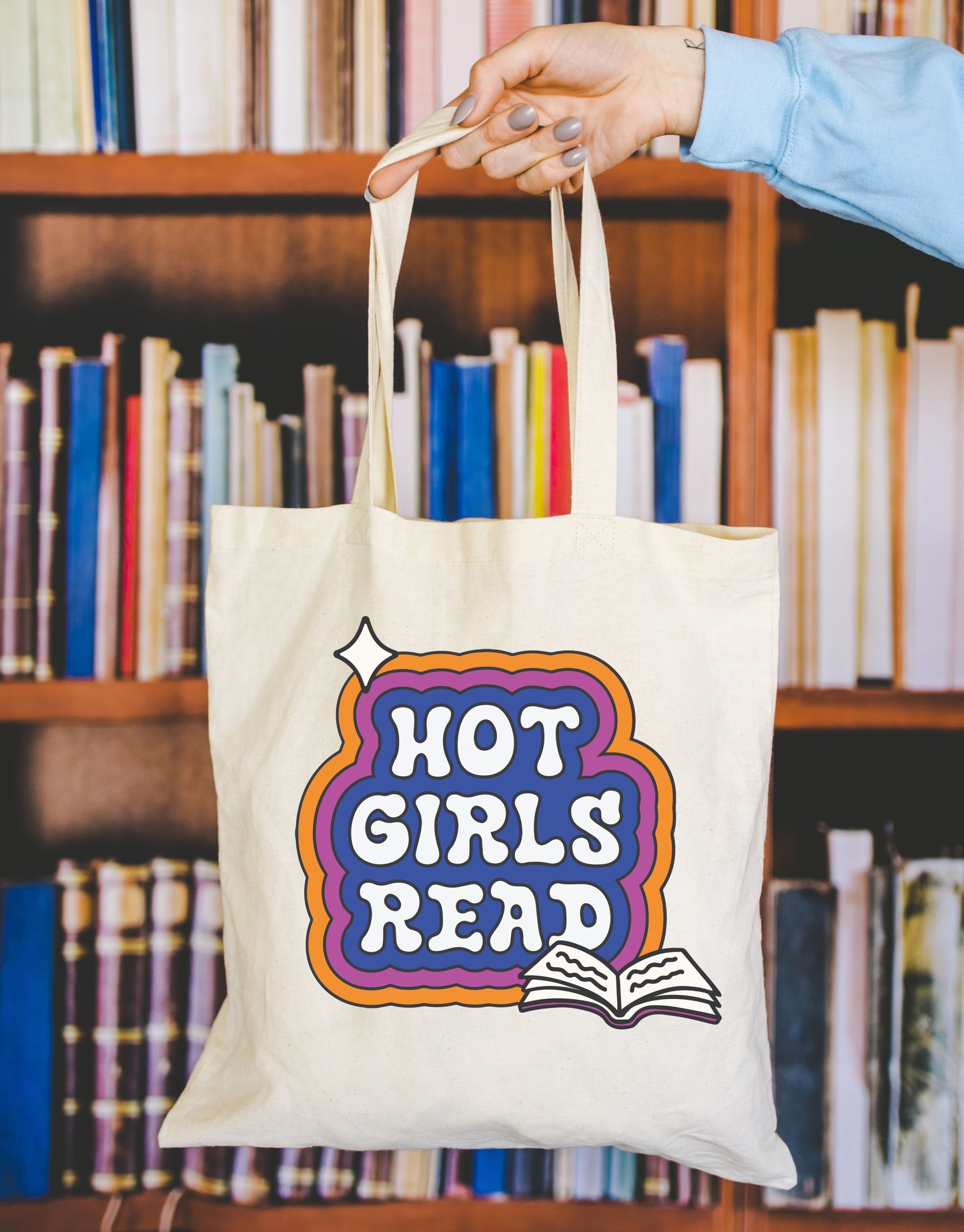 Hot Girls Read Tote Bag