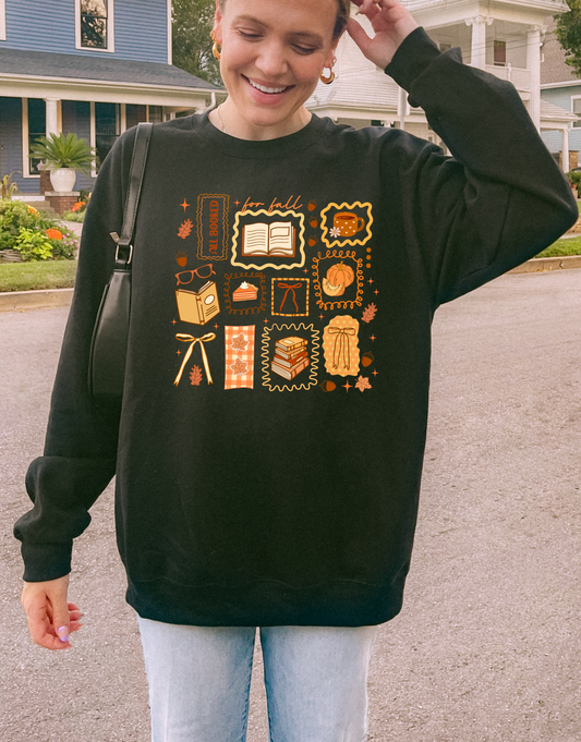All Booked For Fall Crewneck