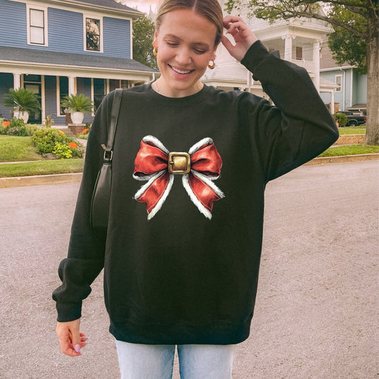 Christmas Bow Crewneck