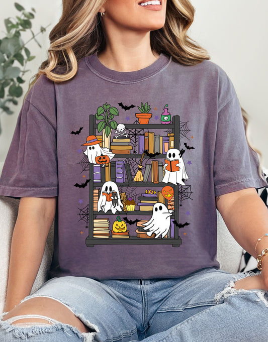 Ghost Bookshelf T-Shirt