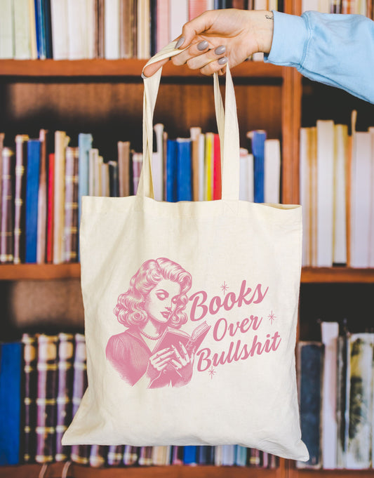 Books Over BS Tote Bag