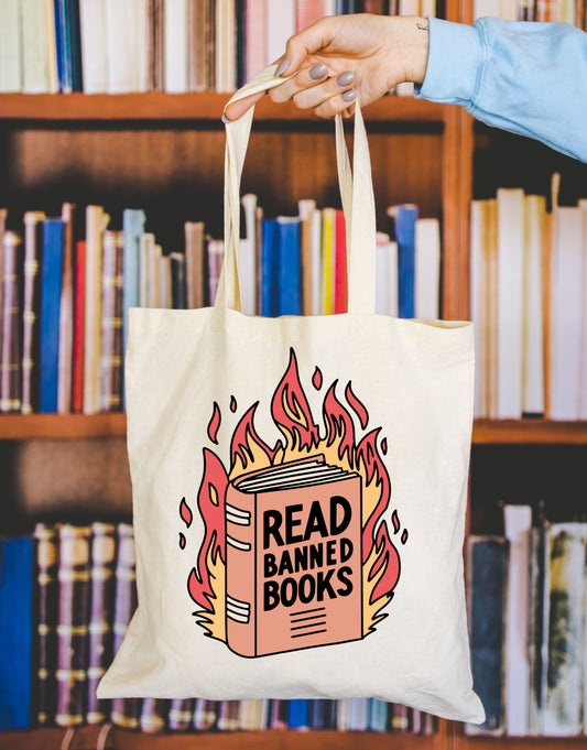 Read Banned Books Tote Bag