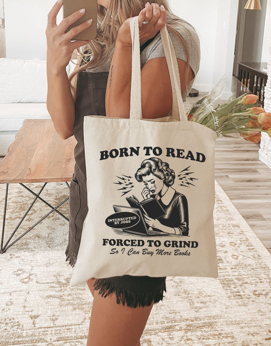 Born to Read Tote Bag