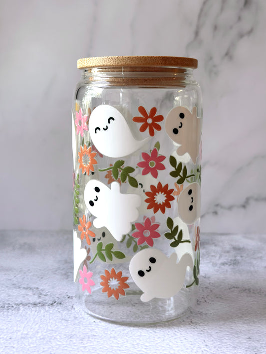 Ghosts and Flowers 16 oz Cup
