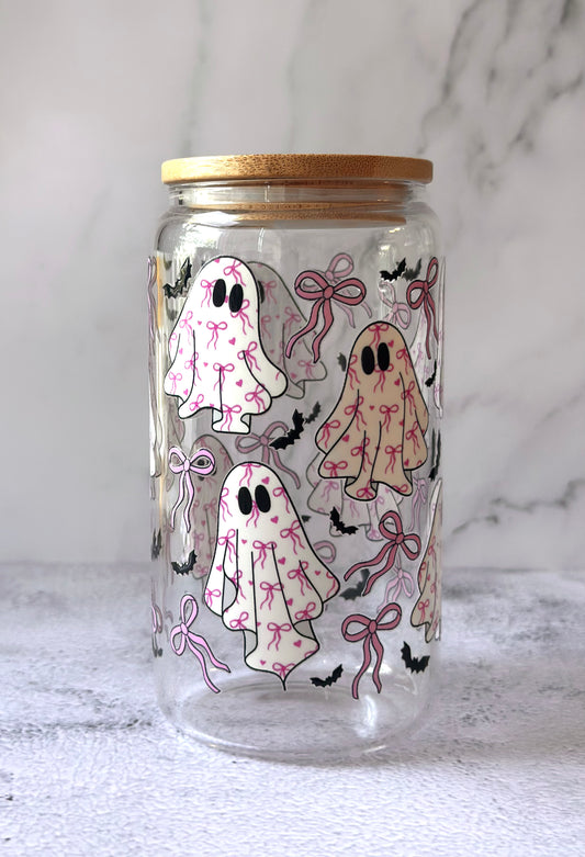 Ghosts and Bows 16 oz Cup